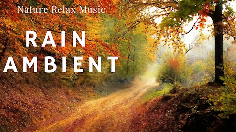 Nature Relax, Ambient rain, quiet relaxing piano music