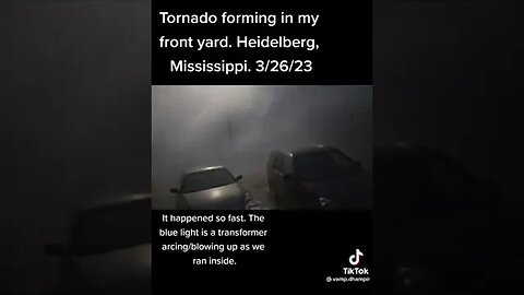 footage of a tornado forming in Mississippi Watch