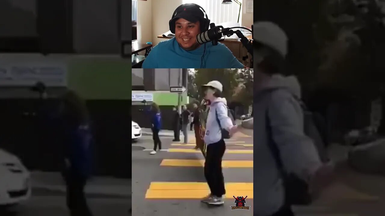 Dental assistants looses his cool on protester !!!