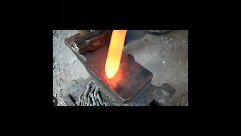 Forging a knife from a wrench #bladesmithing #shorts #knifemaking