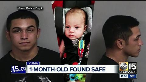 Baby located after kidnapping in Yuma, father arrested