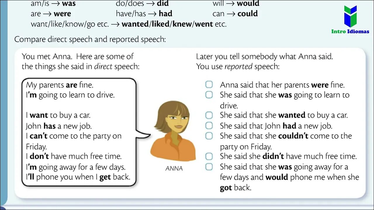 047 - 048 - ENGLISH GRAMMAR IN USE - Reported speech Units 47 - 48 Intermediate