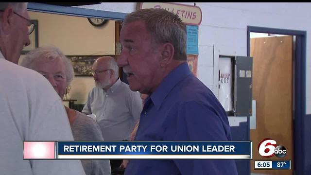 Retirement celebration for United Steelworkers Union head