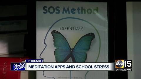 Easing school stress with meditation apps