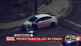 Pedestrian struck and killed by vehicle in Chandler