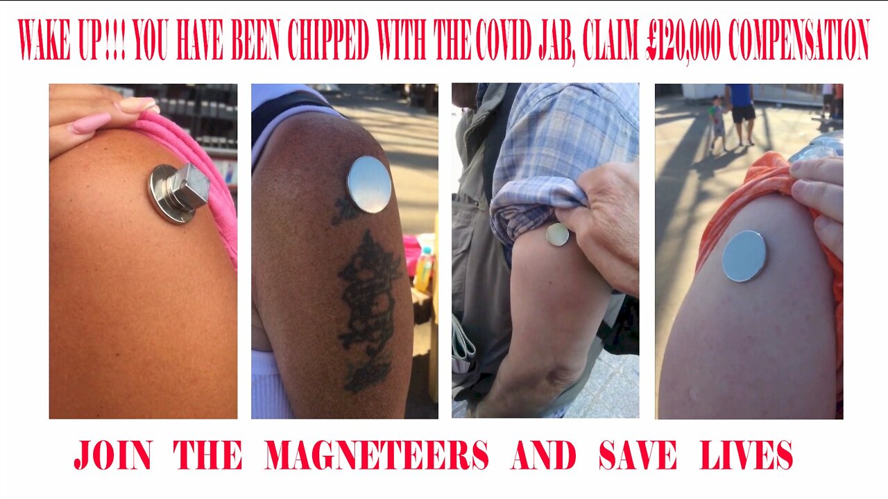 SHOCKED VICTIMS INJECTED WITH POISON, JOIN THE MAGNETEERS AND SAVE LIVES.