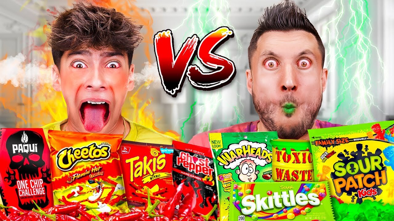 EATING The Worlds Spiciest Vs Sourest Foods!