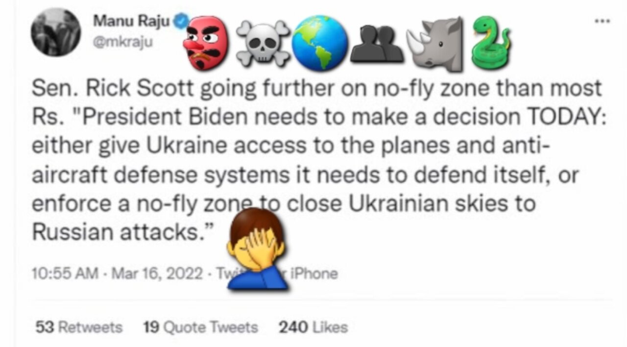 🌎☠Globalists, Zelensky, DemoRats & Rino Republicans Call for No Fly Zone over Ukraine!= World War 3