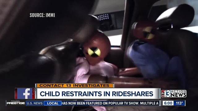 Undercover video exposes child restraint exemption for rideshare companies in Nevada