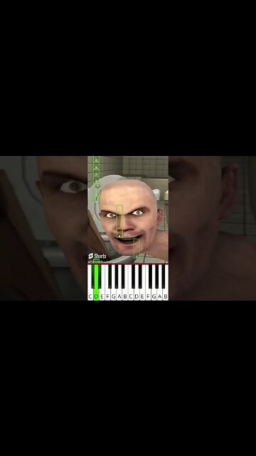 skibidi sleepwalk toilet (@DaFuqBoom) - Octave Piano Tutorial