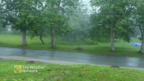 A dark, rainy and dreary day in the neighbourhood