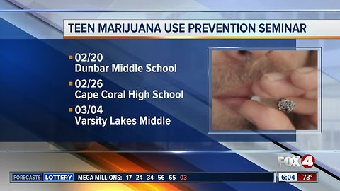 Lee Schools marijuana use prevention seminars