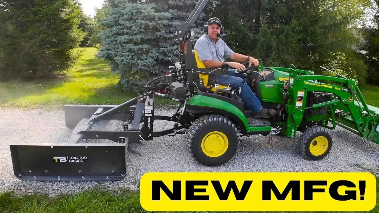 TRACTOR BASICS! Land Plane Tips & Tricks for DIY Driveway! John Deere 1025R