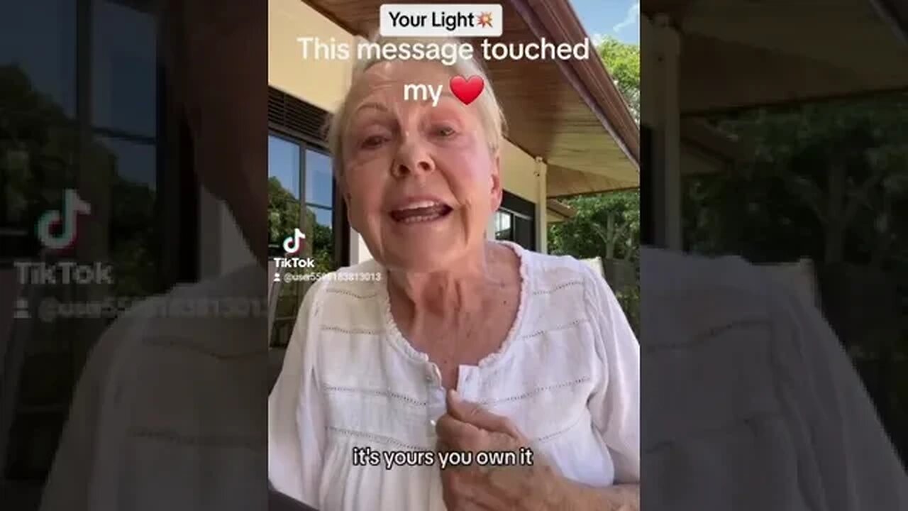 This beautiful message touched my heart. I LOVE this beautiful souls message ❤️