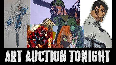 Join me tonight at 7:25 pm EST for our art auction ALL PRODIGY New Age concept work is up for grabs