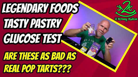 Are Legendary Foods "Pop Tarts" as bad as then real thing? | Blood Glucose test for Legendary Foods