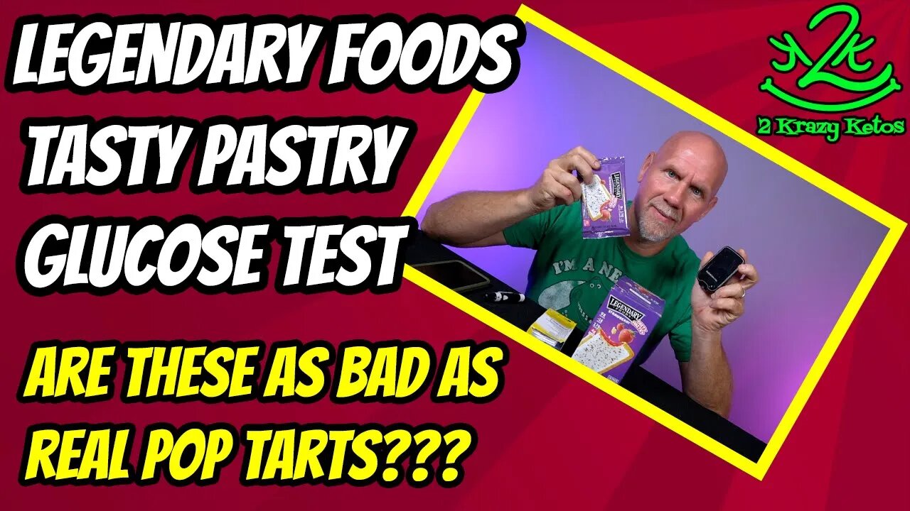 Are Legendary Foods "Pop Tarts" as bad as then real thing? | Blood Glucose test for Legendary Foods