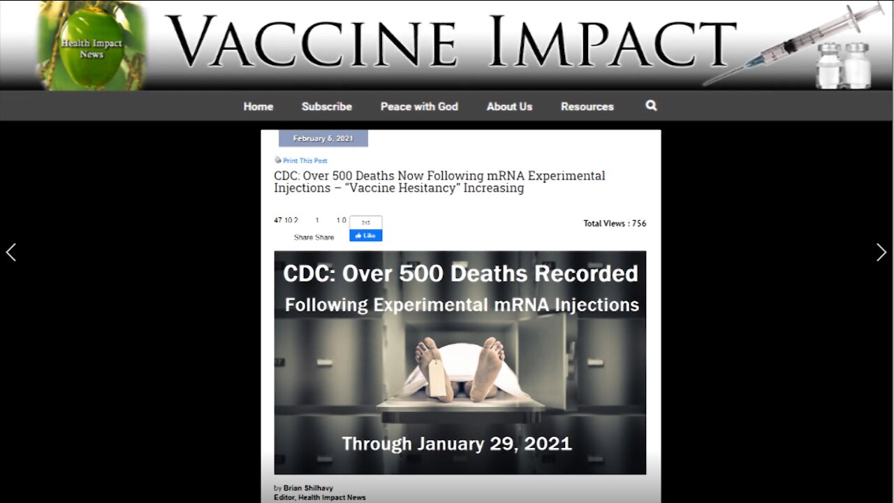 MIKE LANE SAYS: HUNDREDS ARE DYING WHO HAVE TAKEN THE COVID19 VACCINE, WILL YOU BE NEXT?