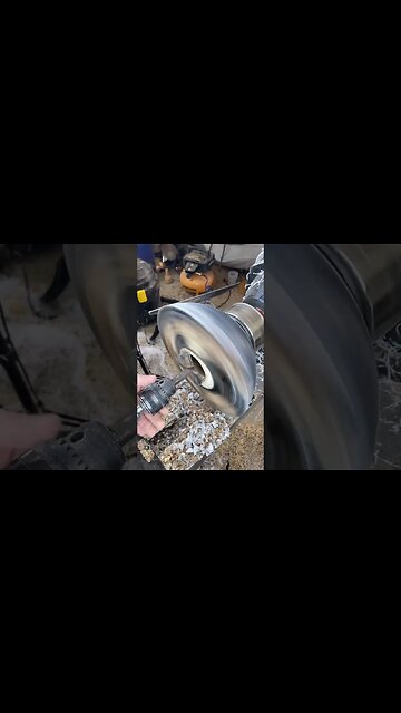 Drilling for resin #woodworking