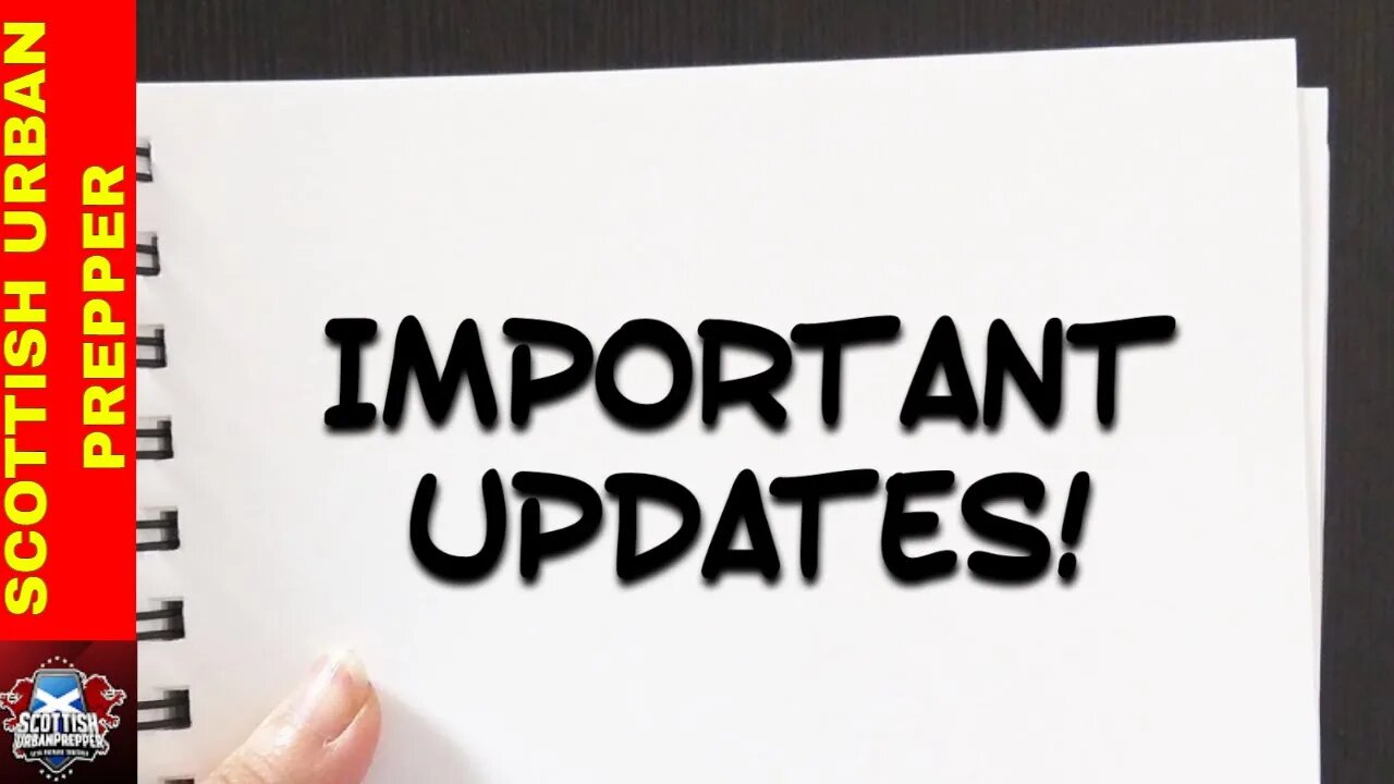 Prepping - Important Channel Updates