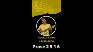 Frase 2 5 1 6 para Cavaquinho #2 #shorts