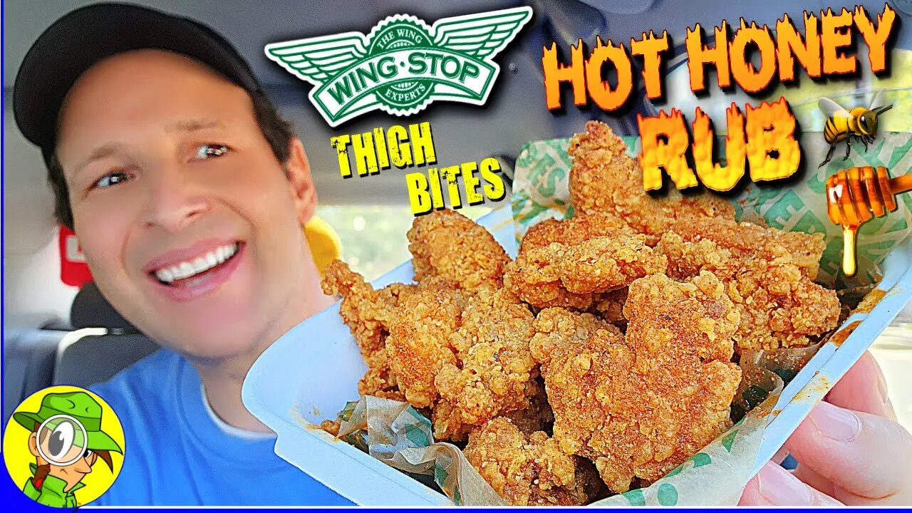 Wingstop® 🛩️ HOT HONEY RUB THIGH BITES Review 🔥🍯🍗 ⎮ Peep THIS Out! 🕵️‍♂️