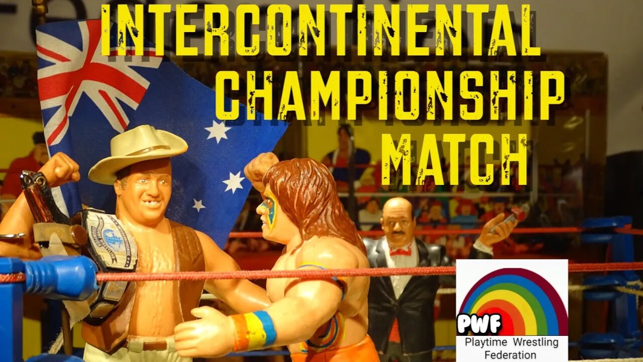 The Ultimate Warrior vs Outback Jack - PWF IC Championship LJN WWF XOX Playtime Wrestling Federation