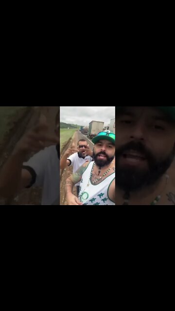 Mancha Verde e Força Jovem liberando estradas em São Paulo