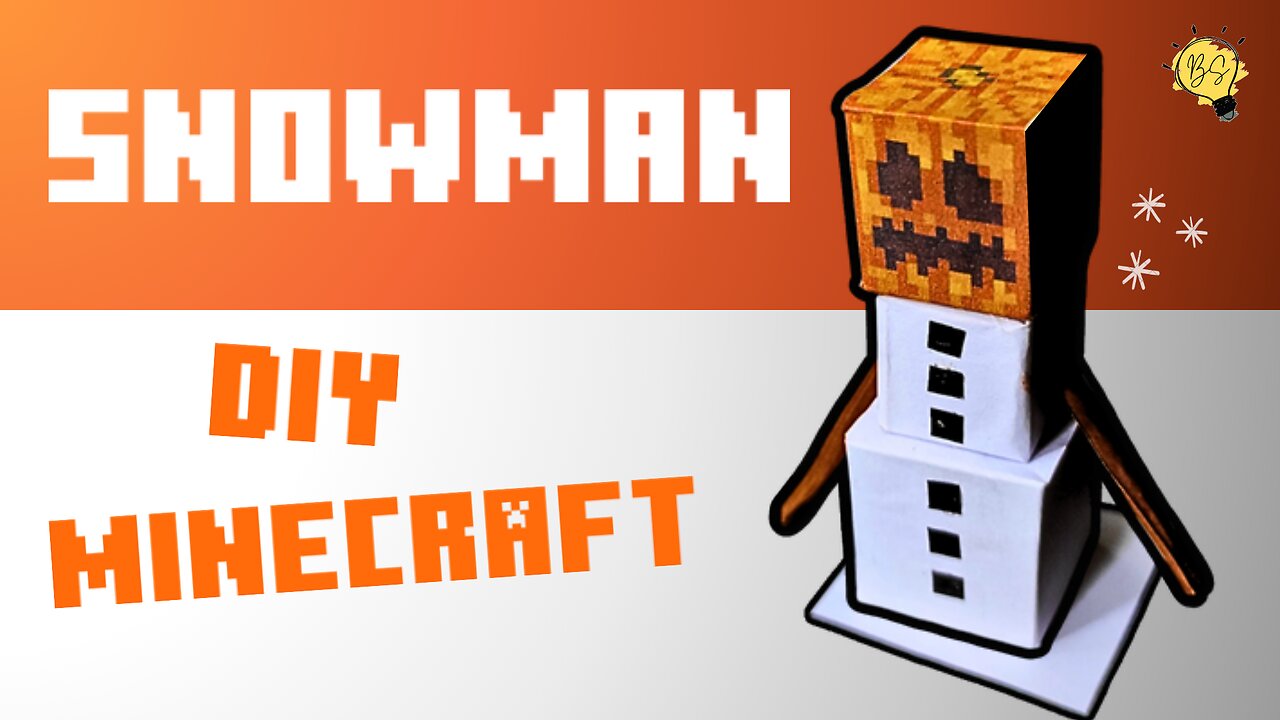 DIY Minecraft Snow Golem Papercraft | Build a Cool Snowman with Paper