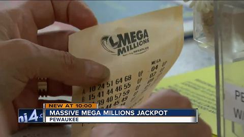 Customers flock to lucky store for Mega Millions tickets