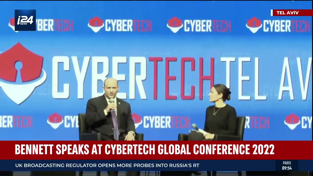 🔴 WATCH NOW: Israel's PM Naftali Bennett speaks at Cybertech Tel Aviv 2022