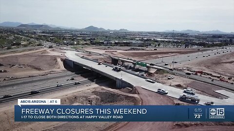 Weekend road closures could be impacted by Saturday rain