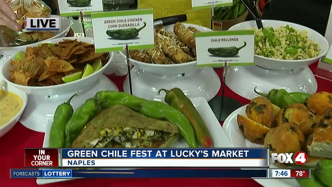 Green Chile Fest at Lucky's Market - 7:30am live report