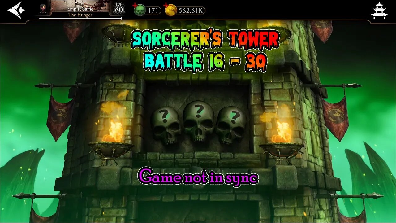 MK Mobile: Sorcerer's Tower Battle 16 - 30 / Battles On Auto