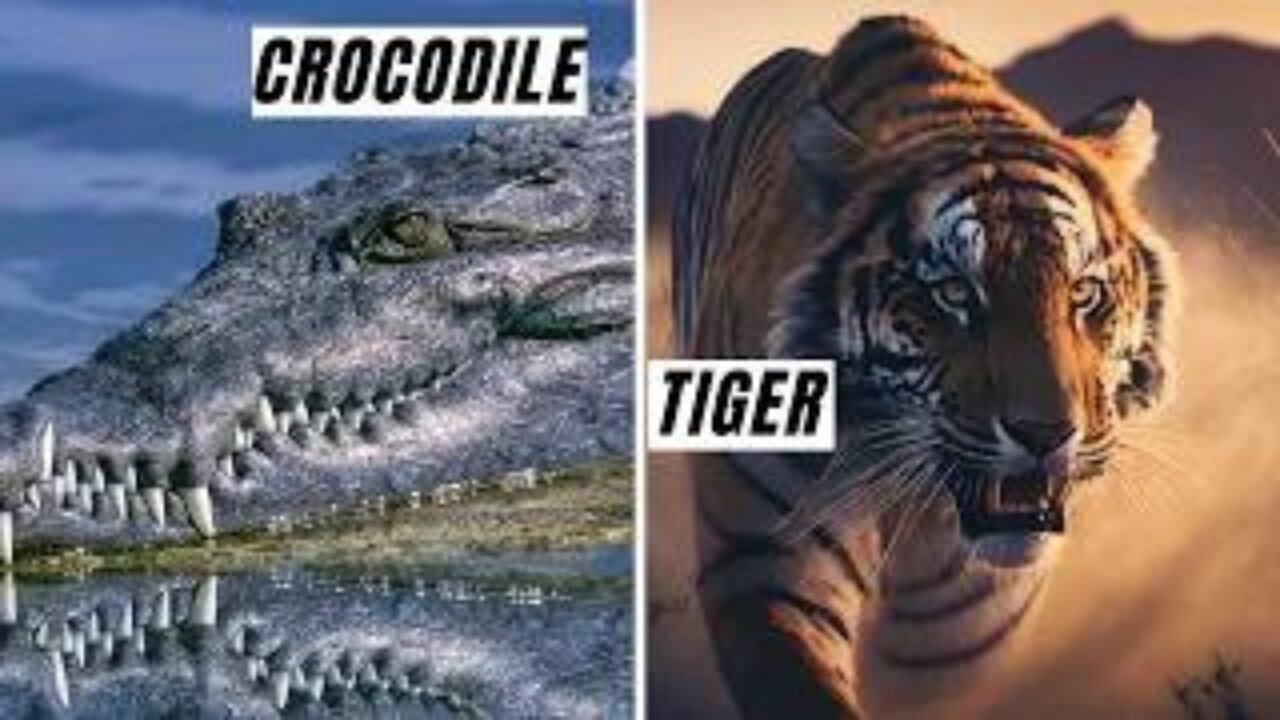 Tiger vs crocodile | who would win in a fight?