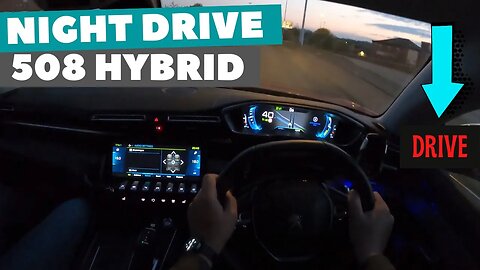 Peugeot 508🦁1.6 Hybrid ♻️ [Drive at night] 🌙 [ Recorded with GoPro 📷 Hero 8] 😁