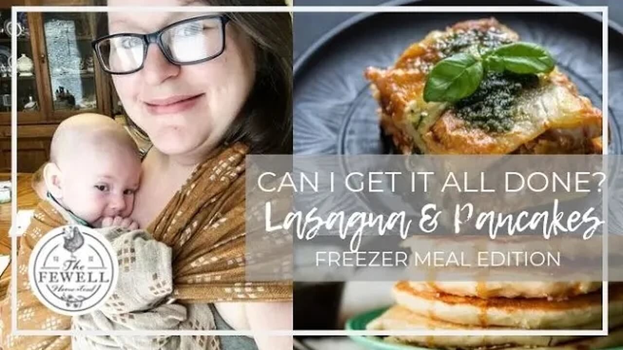 Can I Get it ALL Done?! | FREEZER MEALS | Lasagna & Pancakes