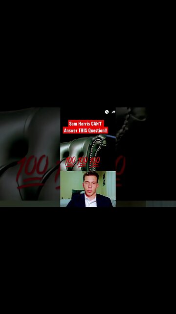 Sam Harris CAN’T answer THIS Question #religion #morality #god #jordanpeterson #samharris #atheism