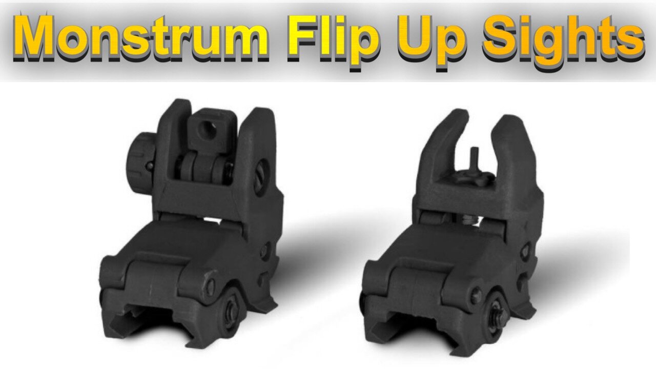 Monstrum Polymer Flip Up Sights