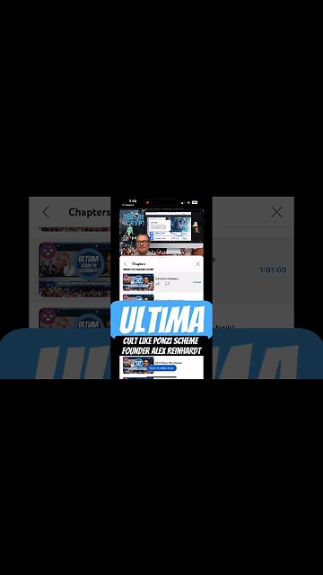 Cult like Ponzi Scheme founder Alex Reinhardt #Ultima #PonziScheme #MLM