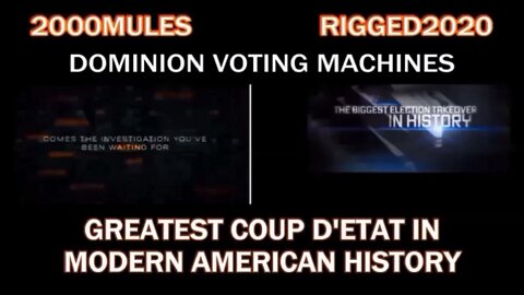 GREATEST COUP D'ETAT IN MODERN AMERICAN HISTORY