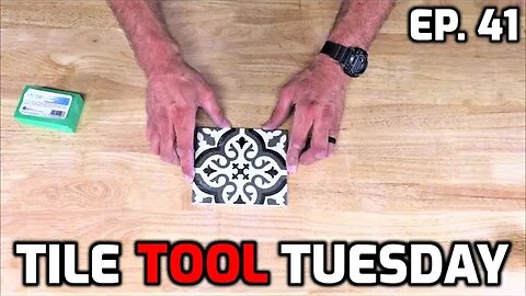 How to Smooth Rough Tile Edges Rubbing Stone to Diamond Pad