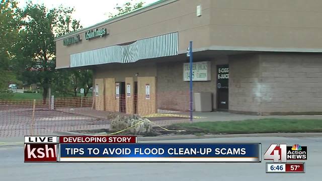 Tips to avoid flood clean-up scams