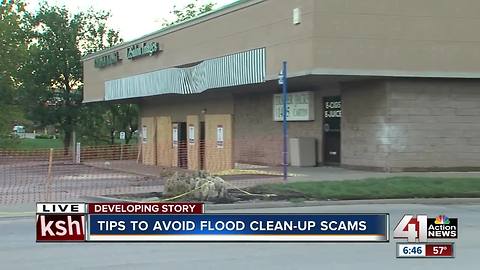 Tips to avoid flood clean-up scams