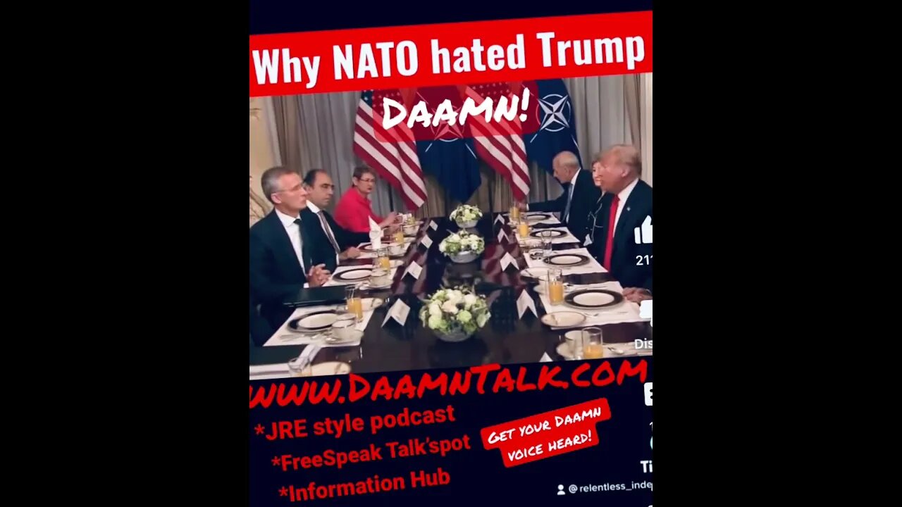 DailyDaamn 9-13-22@Donald J Trump #NATO square off - @DaamnTalk - #Chinese #usa Join the talk today