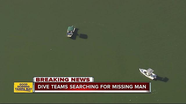 Dive teams search for missing jet skier