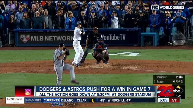 Dodgers and Astros push for a win in Game 7