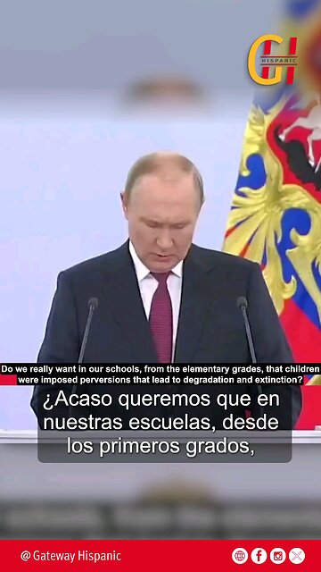 —Vladimir Putin «La dictadura de las élites es una religión invertida, satanismo descarado»