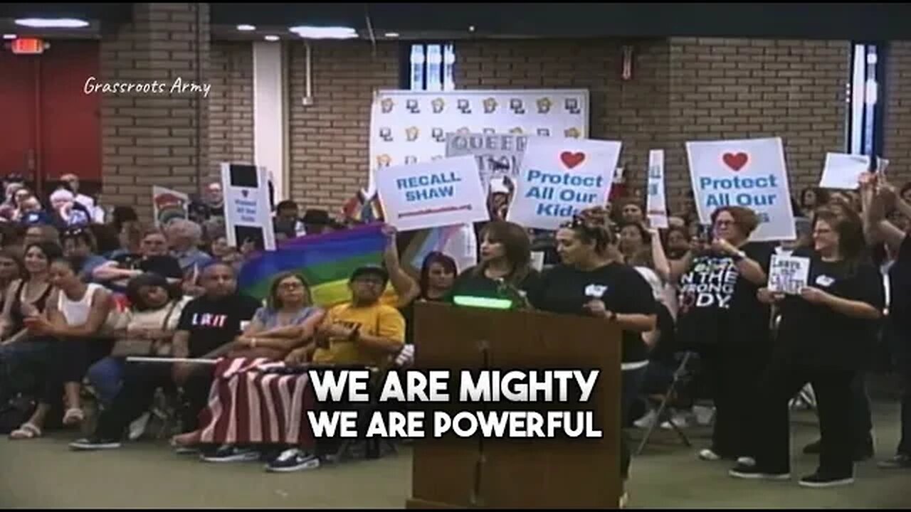 Moms STAND With School Board Against Indoctrination , "We Are Many, We Are Mighty, We Are POWERFUL"