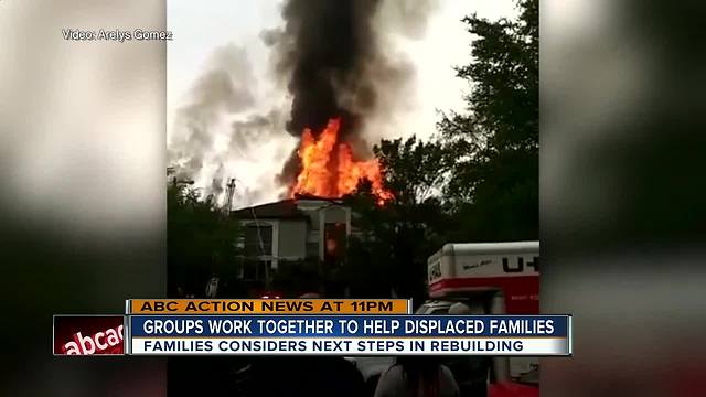 Groups work together to help displaced families